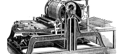 The printing press from which the modern name of the press comes from - A.H. Jocelyn via Wikimedia Commons