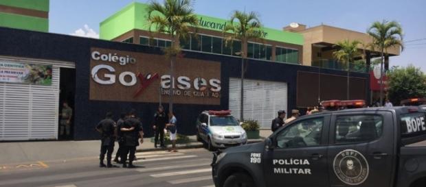 Colégio Goyases, em Goiânia (GO). Ataque a tiros se inspirou em Realengo e Columbine Colégio Goyases, em Goiânia (GO). Ataque a tiros se inspirou em Realengo e Columbine