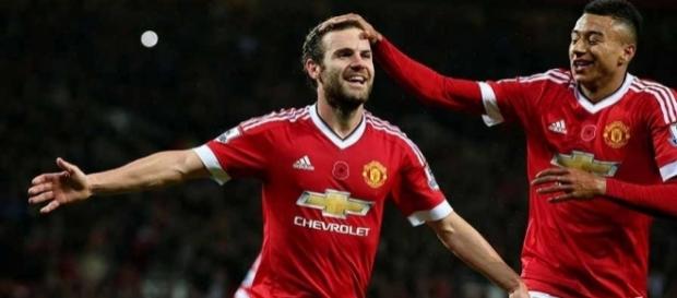 Manchester United's Juan Mata celebrates his goal with teammate, Jesse Lingard in a past match. (Image Credit: MekyCM/Flickr) Manchester United's Juan Mata celebrates his goal with teammate, Jesse Lingard in a past match. (Image Credit: MekyCM/Flickr)