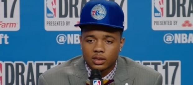 Markelle Fultz averaged 6.0 points, 2.3 rebounds and 1.8 assists in four games (Image Credit: NESN/YouTube) Markelle Fultz averaged 6.0 points, 2.3 rebounds and 1.8 assists in four games (Image Credit: NESN/YouTube)