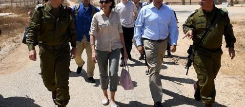 UN Ambassador Nikki Haley during a past visit to Israel in June this year.[image credit;US Embassy Tel Aviv/Wikimedia Commons]