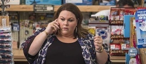 Kate, played by Chrissy Metz, is pregnant on "This Is Us." [Image: Lime TV Shows/YouTube screenshot]