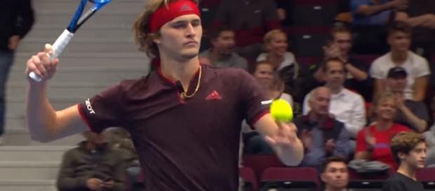 Alexander Zverev celebrating his first round win in Vienna/ Photo: screenshot via Tennis TV channel on YouTube Alexander Zverev celebrating his first round win in Vienna/ Photo: screenshot via Tennis TV channel on YouTube