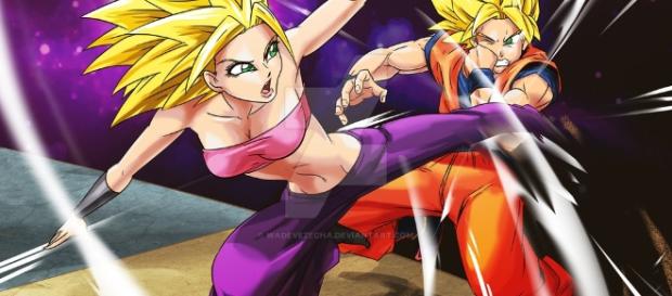 Caulifla luchará con Guku muy pronto Caulifla luchará con Guku muy pronto
