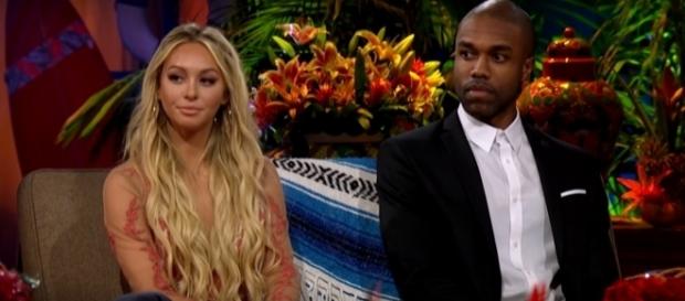 Corinne Olympios talks about her close friendship with DeMario Jackson. (Image Credit: Anna Marie/YouTube) Corinne Olympios talks about her close friendship with DeMario Jackson. (Image Credit: Anna Marie/YouTube)