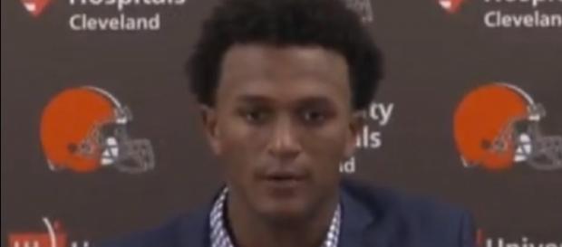 Deshone Kizer leads the league in interceptions with 11 (Image Credit: NFL Interviews/YouTube) Deshone Kizer leads the league in interceptions with 11 (Image Credit: NFL Interviews/YouTube)