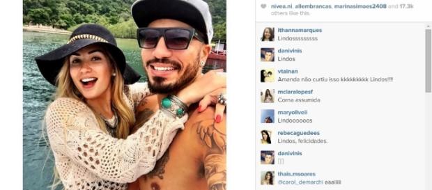 Fernando e Aline viajam juntos e anunciam relacionamento Fernando e Aline viajam juntos e anunciam relacionamento