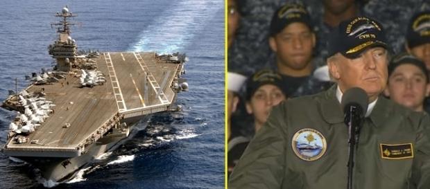 Portavionul USS Ronald Reagan, USS Theodore Roosevelt și USS Nimitz deplasate în zona Asia-Pacific - Foto: colaj Creative Commons Portavionul USS Ronald Reagan, USS Theodore Roosevelt și USS Nimitz deplasate în zona Asia-Pacific - Foto: colaj Creative Commons