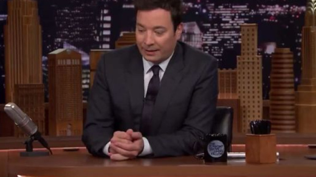 Jimmy Fallon pendant le Tonight Show de lundi soir