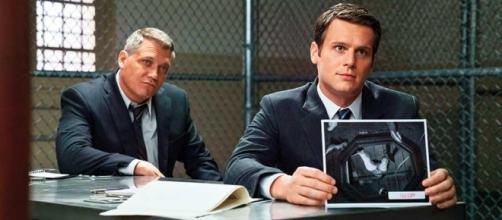 Tench (McCallany) and Ford (Groff) in the brilliant 'Mindhunter' series- YouTube Screengrab