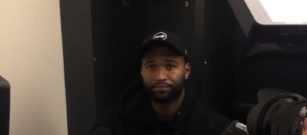 DeMarcus Cousins speaks with the media in Sacramento. -- YouTube screen capture / NOLA DeMarcus Cousins speaks with the media in Sacramento. -- YouTube screen capture / NOLA