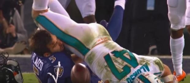 Joe Flacco hit - Image credit - Highlight Heaven | YouTube Joe Flacco hit - Image credit - Highlight Heaven | YouTube