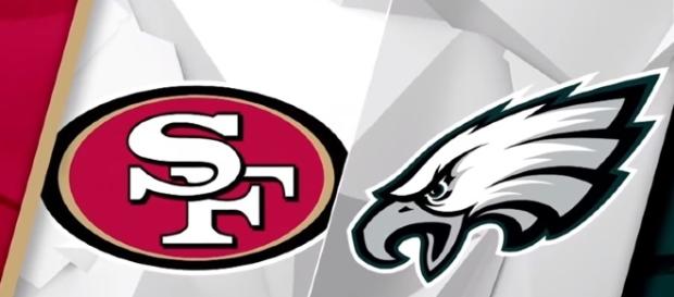 The Philadelphia Eagles take on the San Francisco 49ers in Week 8 NFL action. -- YouTube screen capture / NFL Network The Philadelphia Eagles take on the San Francisco 49ers in Week 8 NFL action. -- YouTube screen capture / NFL Network