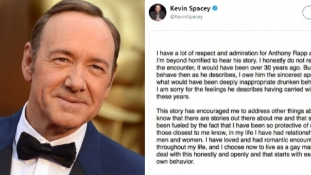 Il tweet in cui Kevin Spacey confessa di essere gay
