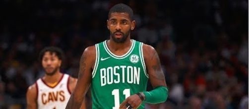 Boston's Kyrie Irving scored 23 points in Thursday night's win against the Milwaukee Bucks. [Image Credit: NBA/YouTube screencap]