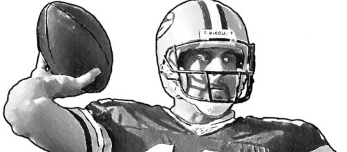 Green Bay Packers Aaron Rodgers [Image by Jack Kurzenknabe|Flickr| Cropped | public domain ]