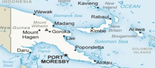 Papua New Guinea [Image by United States Central Intelligence Agency's World Factbook|Wikimedia Commons| Cropped and Resized | public domian]