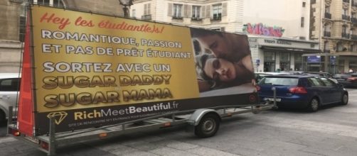 Sugar Daddy : Une publicité incitant les étudiantes à se prostituer circule depuis lundi à Paris.
