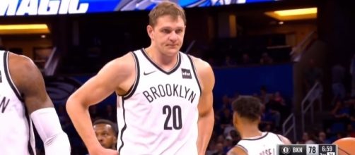 Timofey Mozgov of the Brooklyn Nets. [Image Credit: Sahalinets 77/YouTube]