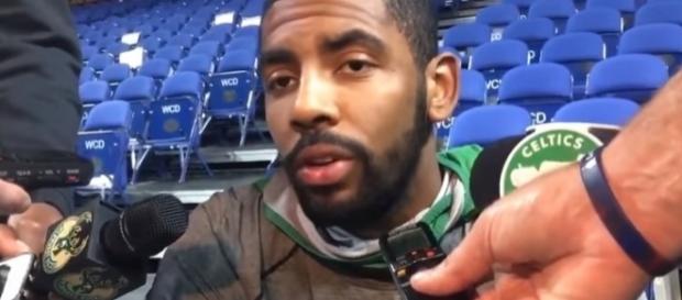 Kyrie Irving had a lot to say about the court the Milwaukee Bucks were using. -- YouTube screen capture / Fruit Hoops Kyrie Irving had a lot to say about the court the Milwaukee Bucks were using. -- YouTube screen capture / Fruit Hoops