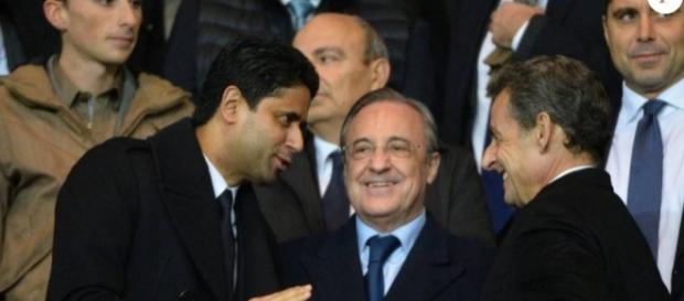 Nasser Al Khelaïfi et Florentino Perez, présidents respectivement ... - purepeople.com Nasser Al Khelaïfi et Florentino Perez, présidents respectivement ... - purepeople.com