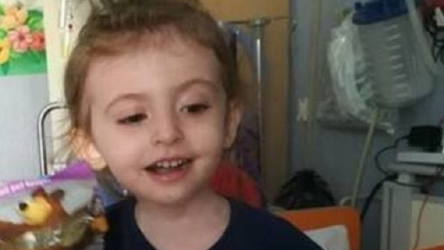 Elisa, due anni, affetta da una rarissima forma di leucemia