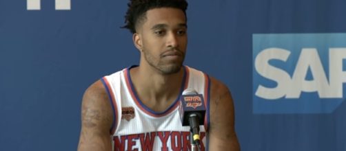 The Knicks are trying to trade Courtney Lee. [Image via MSG/Youtube screencap]