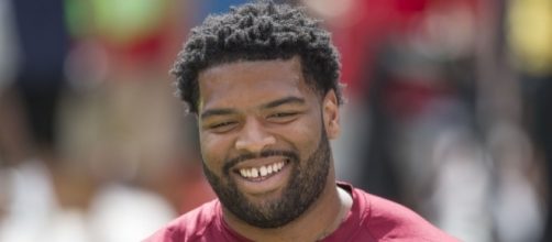 Trent Williams [Image by Keith Allison|Wikimedia Commons| Cropped | CC BY-SA 2.0 ]