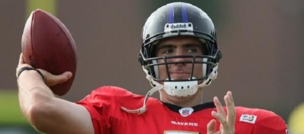 Joe Flacco completed 10-of-15 passes for 101 yards and a touchdown vs. Dolphins (Image Credit: Keith Allison/WikiCommons) Joe Flacco completed 10-of-15 passes for 101 yards and a touchdown vs. Dolphins (Image Credit: Keith Allison/WikiCommons)