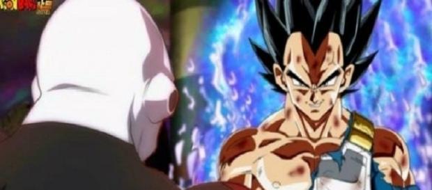 La pelea entre Vegeta y Jiren está muy cerca. La pelea entre Vegeta y Jiren está muy cerca.