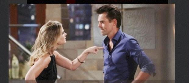 Phyllis may have tampered with Victoria's product. (Image via The Young and the Restless YandR_CBS Youtube). Phyllis may have tampered with Victoria's product. (Image via The Young and the Restless YandR_CBS Youtube).