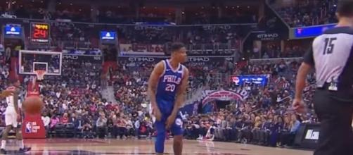 Markelle Fultz will miss a large chunk of his rookie season with the 76ers. -- YouTube screen capture / NBA