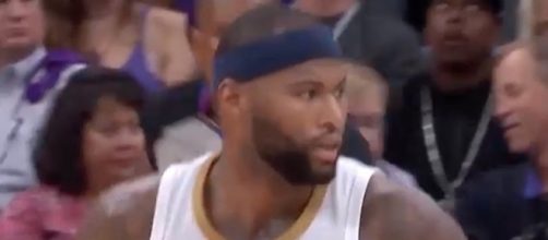DeMarcus Cousins had a triple-double as his New Orleans Pelicans defeated the Cleveland Cavs on Saturday. [Image via NBA/YouTube]