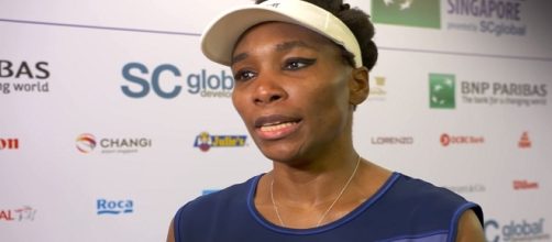 Venus Williams during an interview in Singapore. [Image Credit: WTA/YouTube]