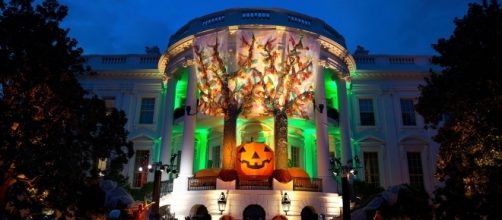 White House with Halloween decorations [Image Credit: The White House/Wikimedia]