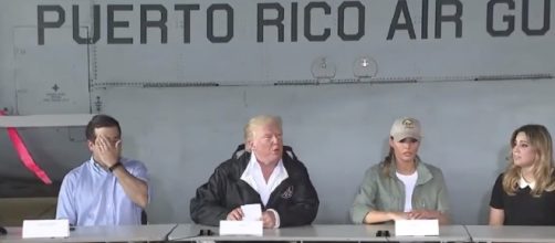 Donald Trump in Puerto Rico - [Image via YouTube/ Based Patriot]