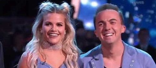 Witney Carson and Frankie Muniz on 'DWTS'. (Image Credit: Anna Marie/YouTube screenshot)