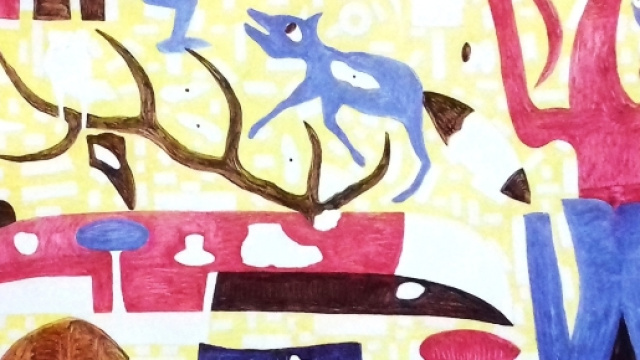 Marcovinicio, "Kamlanie", olio su tela, cm 200x240 (2017) 3