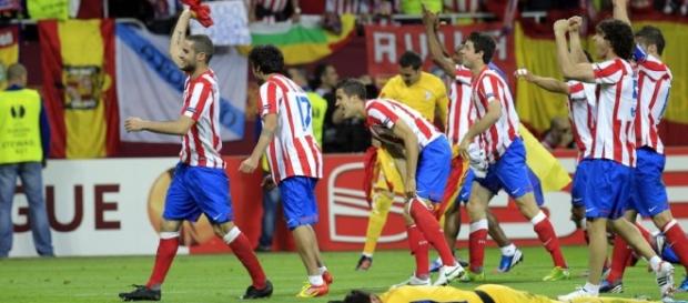 Atletico Madrid players celebrate after beating Atletico Bilbao in the past. (Image Credit: Football Gallery/Flickr) Atletico Madrid players celebrate after beating Atletico Bilbao in the past. (Image Credit: Football Gallery/Flickr)