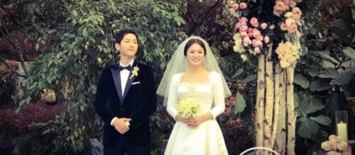 Song Joong-Ki and Song Hye-Kyo are now a real couple. [Image Credit: Joong Ki Philippines/Twitter]