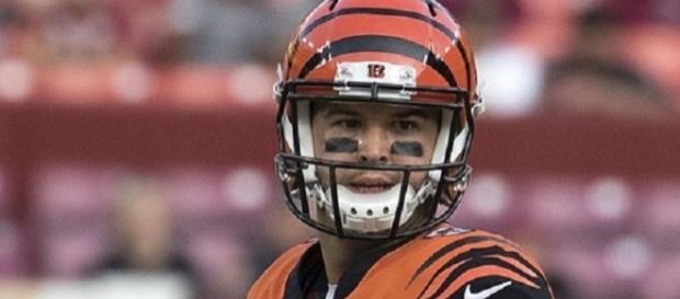AJ McCarron appeared in 10 NFL games as backup to Andy Dalton; (Image Credit: Keith Allison/WikiCommons) AJ McCarron appeared in 10 NFL games as backup to Andy Dalton; (Image Credit: Keith Allison/WikiCommons)