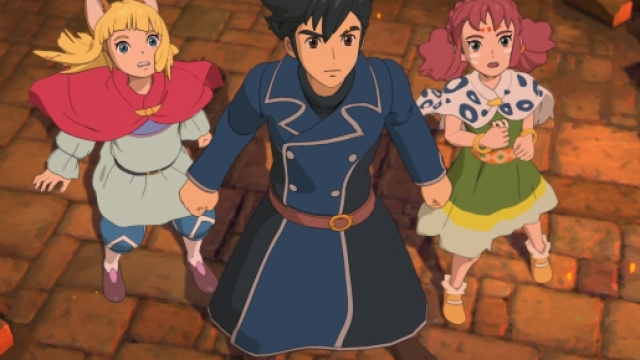 Da sinistra: Evan, Roland e Tani, protagonisti di Ni No Kuni II