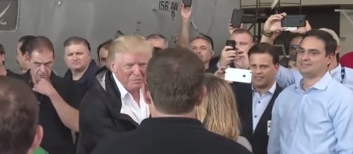 Donald Trump in Puerto Rico, via YouTube