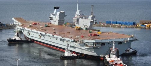 HMS Queen Elizabeth in dock could be rushed into service should hostilities break out - Jeff Head - Flickr