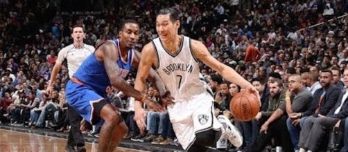 Jeremy Lin and the Brooklyn Nets defeated the NY Knicks in Tuesday night's NBA preseason action. [Image via NBA/YouTube]