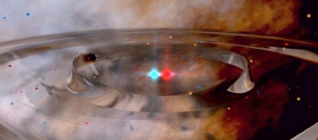 Albert Einstein’s gravitational waves. Image Credit: NASA Goddard Space Flight Center/ Flickr Albert Einstein’s gravitational waves. Image Credit: NASA Goddard Space Flight Center/ Flickr
