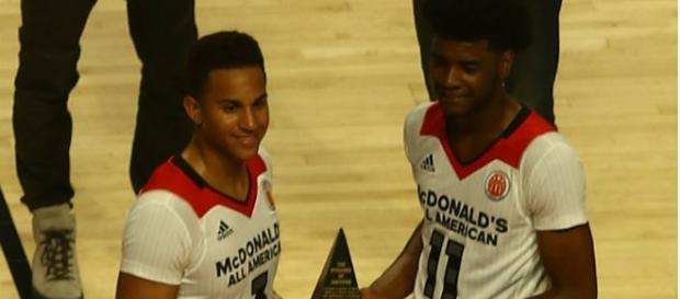 Josh Jackson (right) impresses in his NBA pre-season debut - Tony The Tiger via Wikimedia Commons Josh Jackson (right) impresses in his NBA pre-season debut - Tony The Tiger via Wikimedia Commons