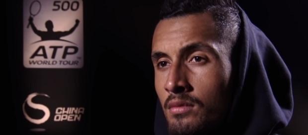 Nick Kyrgios durind a post-match interview in Beijing. (Image Credit: ATPWorldTour channel/YouTube) Nick Kyrgios durind a post-match interview in Beijing. (Image Credit: ATPWorldTour channel/YouTube)
