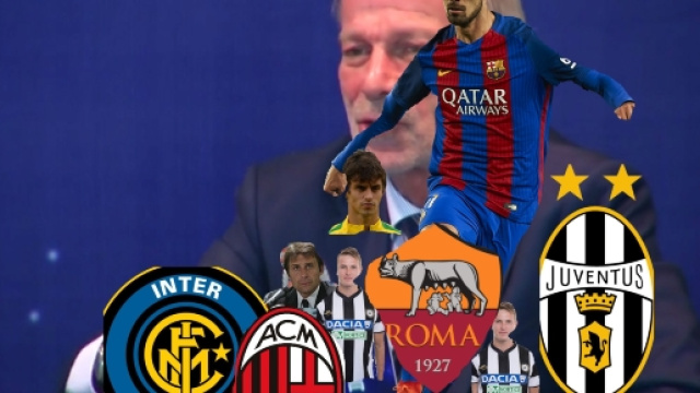 Juve Milan Roma e Inter sul calciomercato