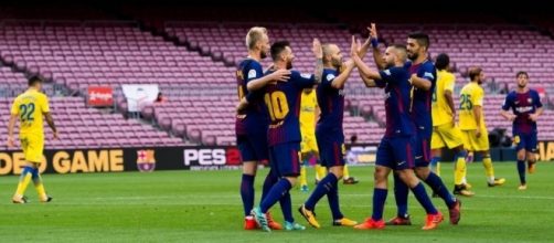 El Barcelona goleó 3-0 a La Palmas en un Camp Nou sin público
